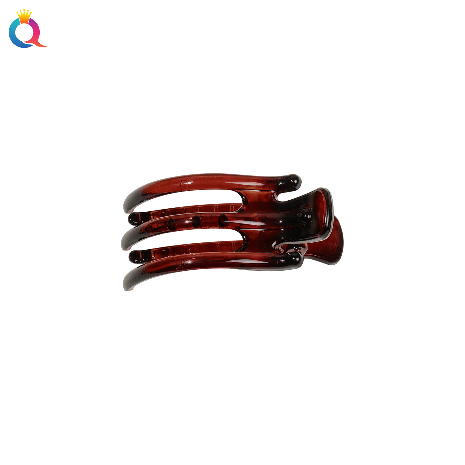 Qiyue Cross-border PC New three-toothed duckbill clip, simple updo hair clip, practical horizontal clip for women, shark hair grip at the back of the head Item Picture