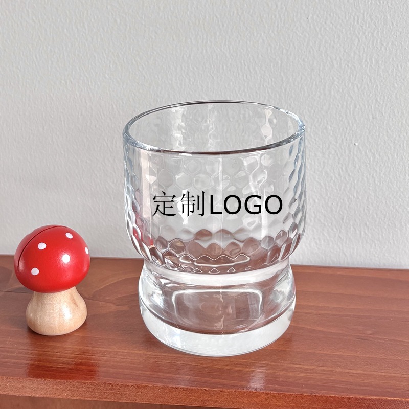 Bolimei custom glass cups: High appearance level, girlish heart water cups, heat-resistant glass cups, Korean-style cups full figure