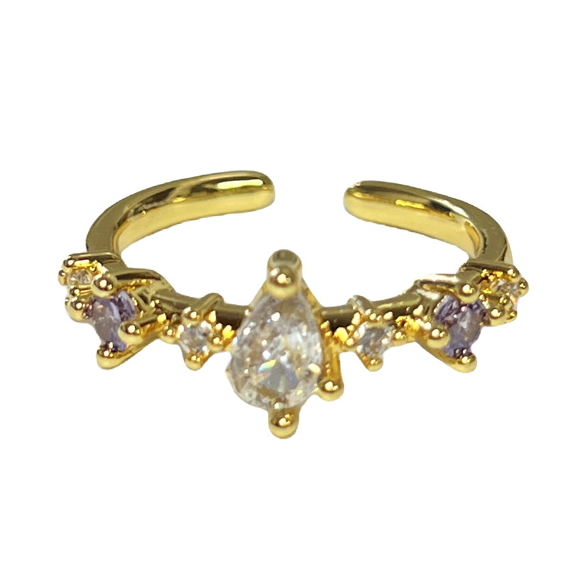 【 Fairy Tale on Fingertips 】 Colorful Enamel oil Drip butterfly Opening ring, a unique and high-end design for women Item Picture