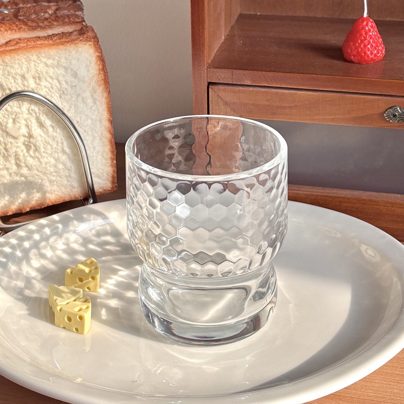 Bolimei custom glass cups: High appearance level, girlish heart water cups, heat-resistant glass cups, Korean-style cups Specification drawing