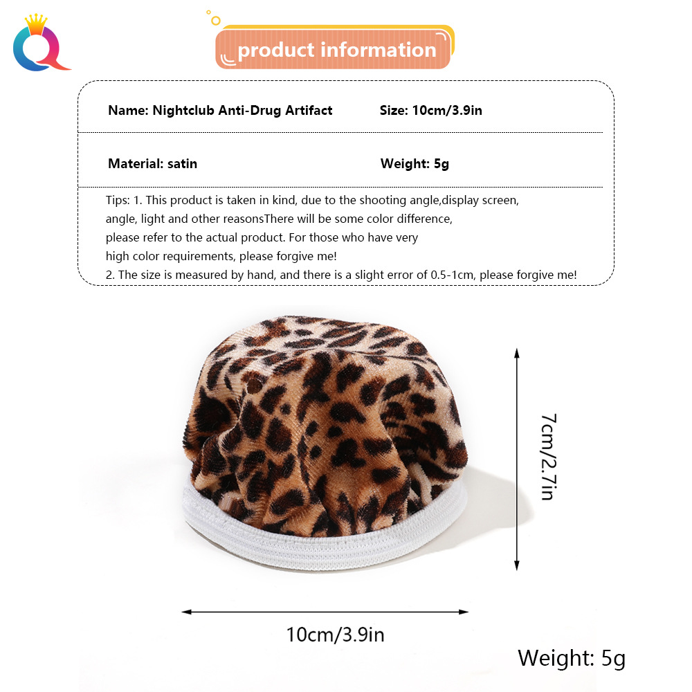 Qiyue European and American Cross-border Nightclub anti-drug Magic Tools - water cup covers, cup LIDS, rubber bands, dust-proof cup covers manufacturer wholesale Item Picture