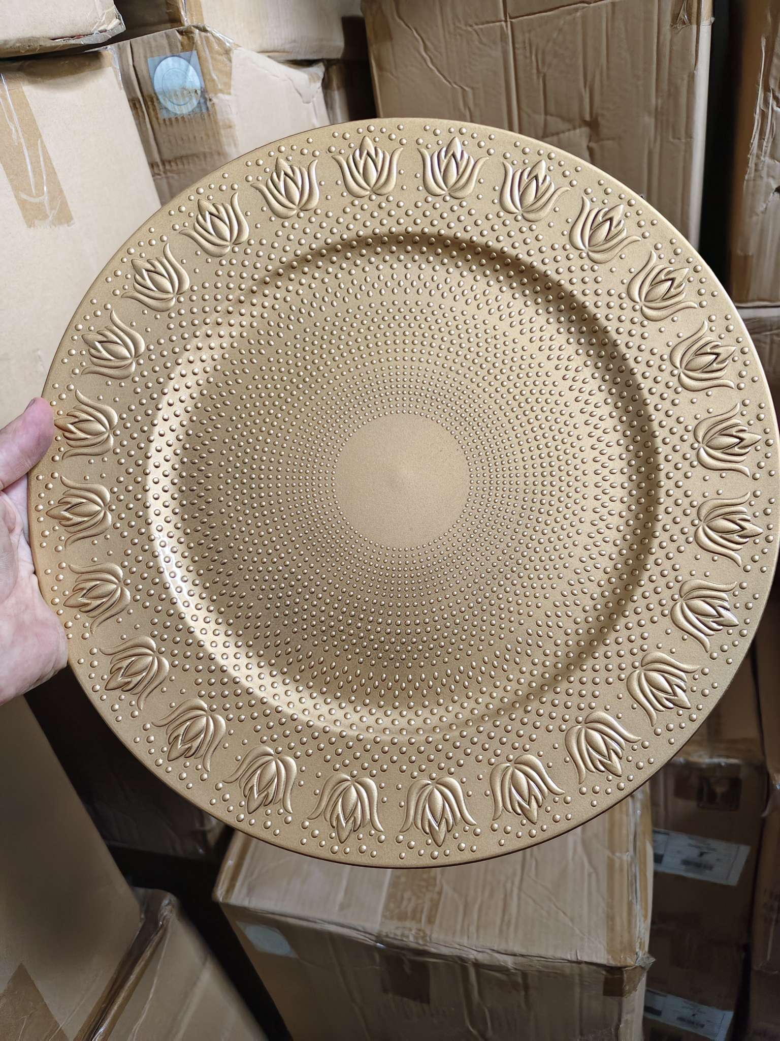 塑料盘子现货供应圣诞盘子详情图2