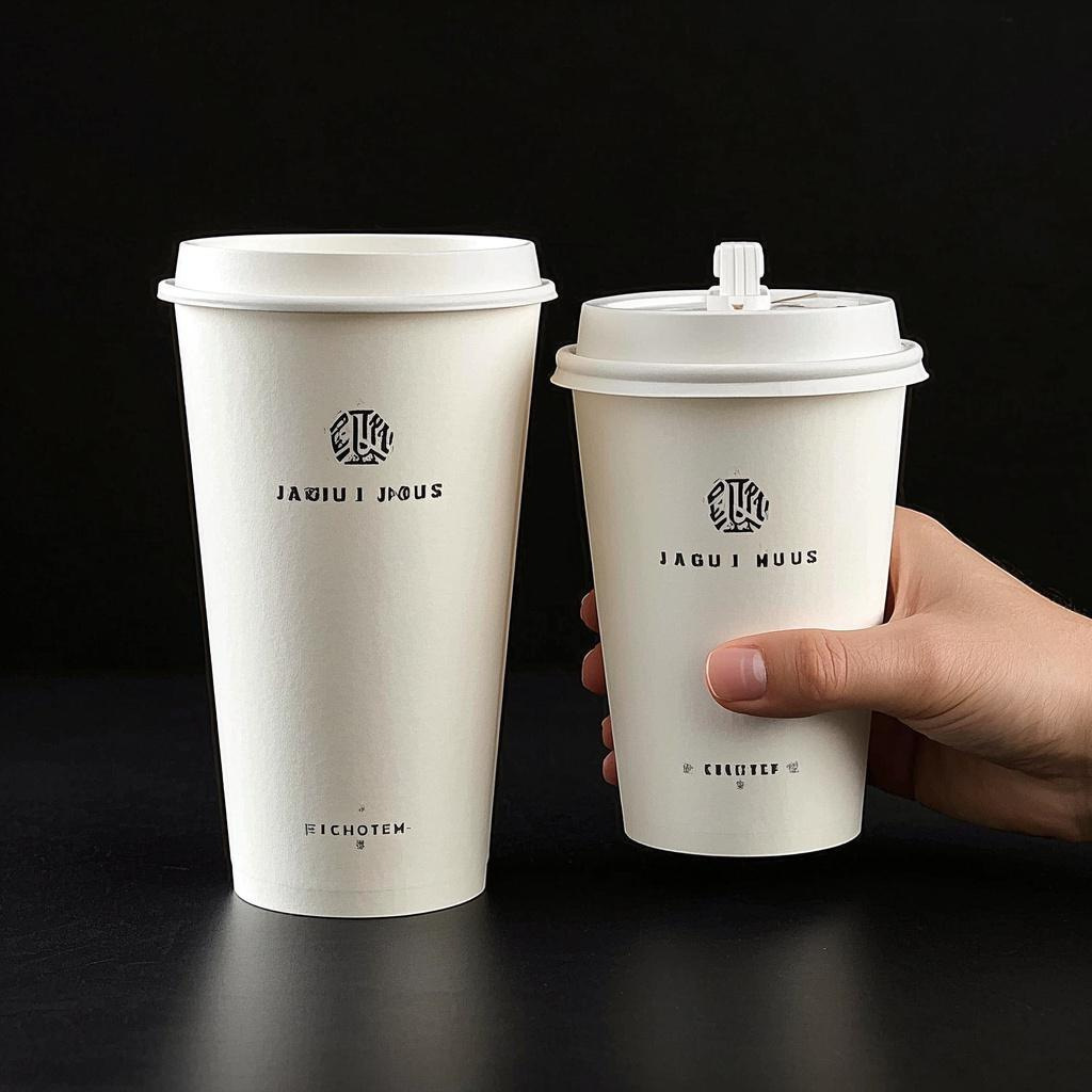 Disposable paper cups, coffee paper cups, custom logo, hollow hot drink cups, heat-insulating milk tea packaging cups, anti-scald paper cups Specification drawing