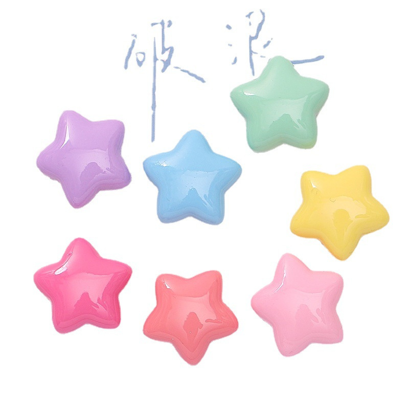 Star accessories, colorful self-made handmade diy hair clip materials, cream glue phone cases, hair accessories, water cups, resin accessories Specification drawing