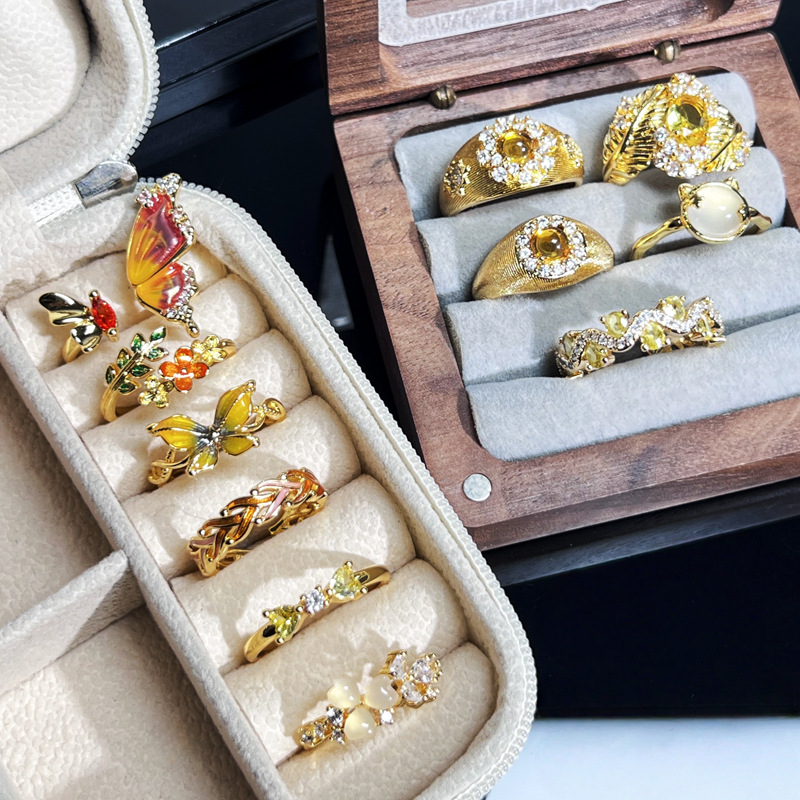 A high-end, retro brushed, sweet and cool open ring with a cold female style, a niche fashion, light luxury and simple ring trend Application Scenario