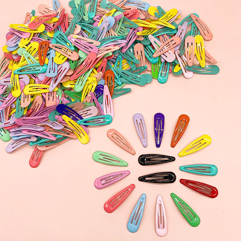 Children's hair clips, ins cream glue DIY hair clips, oil-dripping colorful girls' hair accessory clips, broken hair bangs clips Item Picture