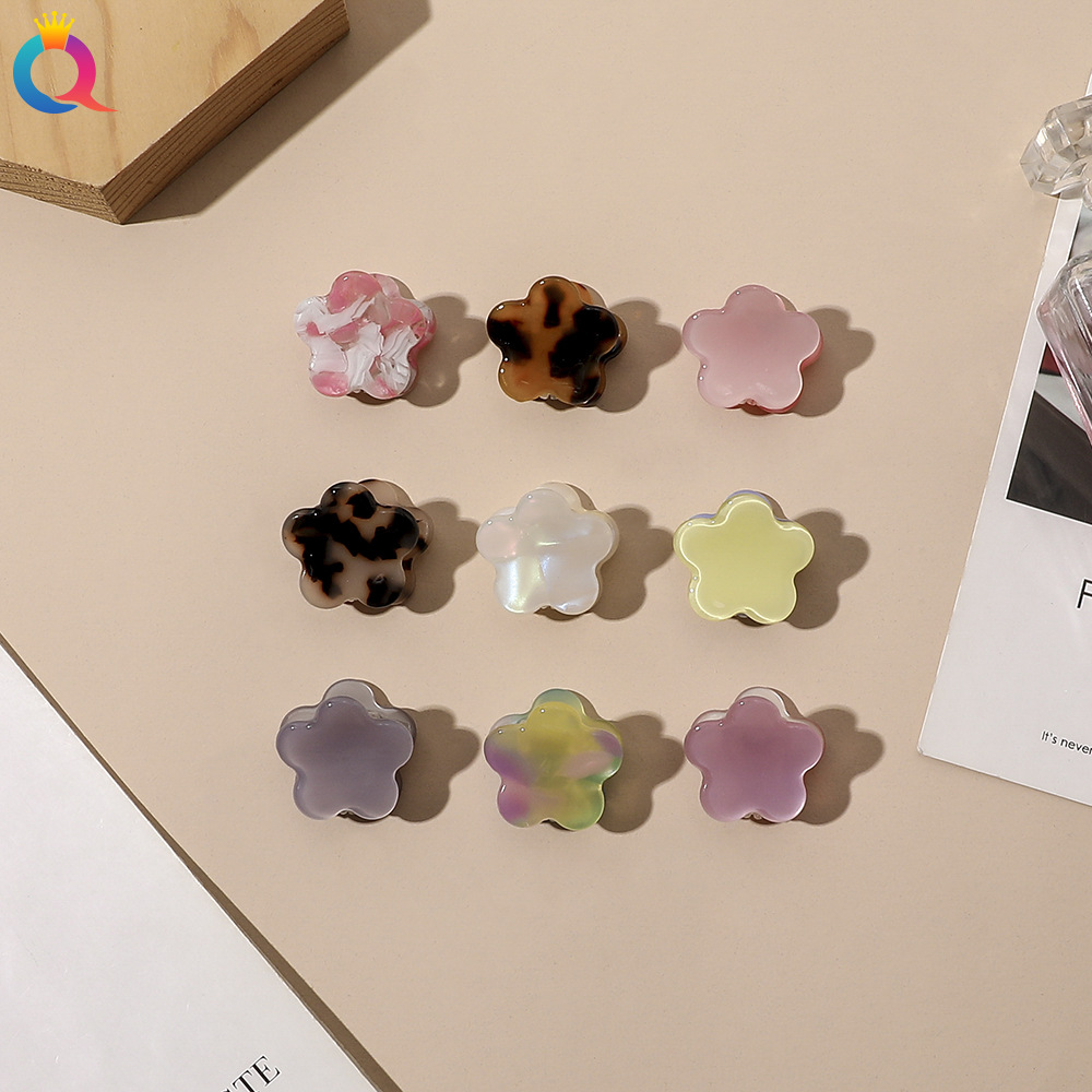 Qiyue Korean acetate flower hair clips: Simple and elegant small clip, bangs clip, side clip, top clip details Picture