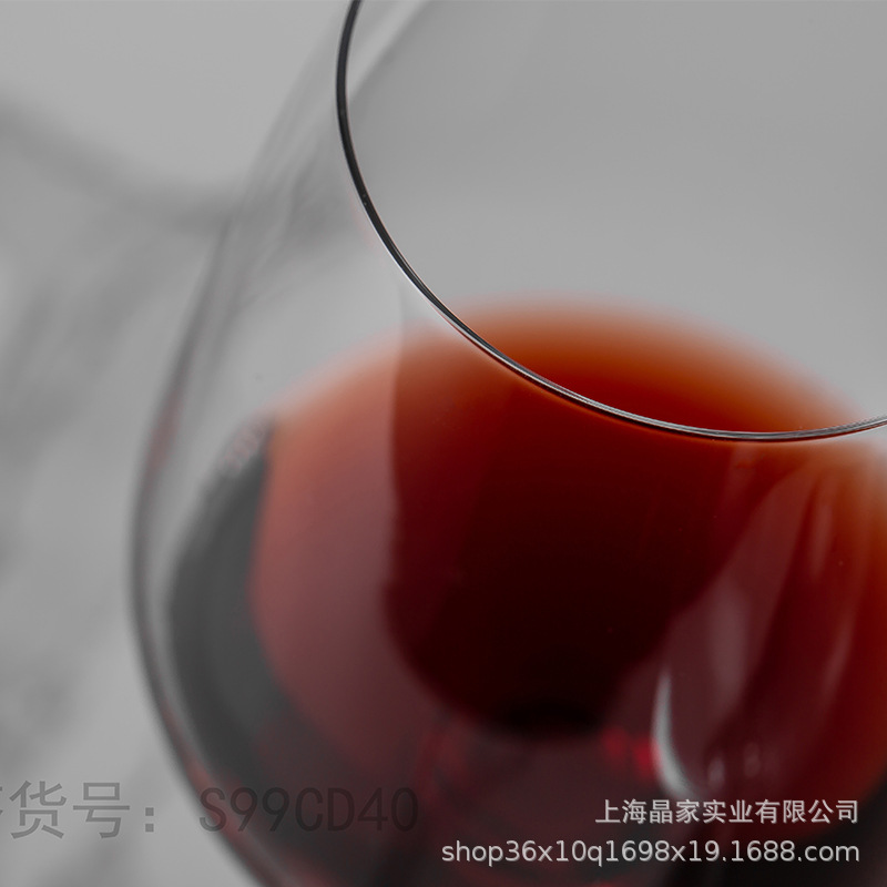 Idelita crystal glass wine glasses, goblets, wine glasses, champagne glasses, Chardonnay series with LOGO printing Specification drawing