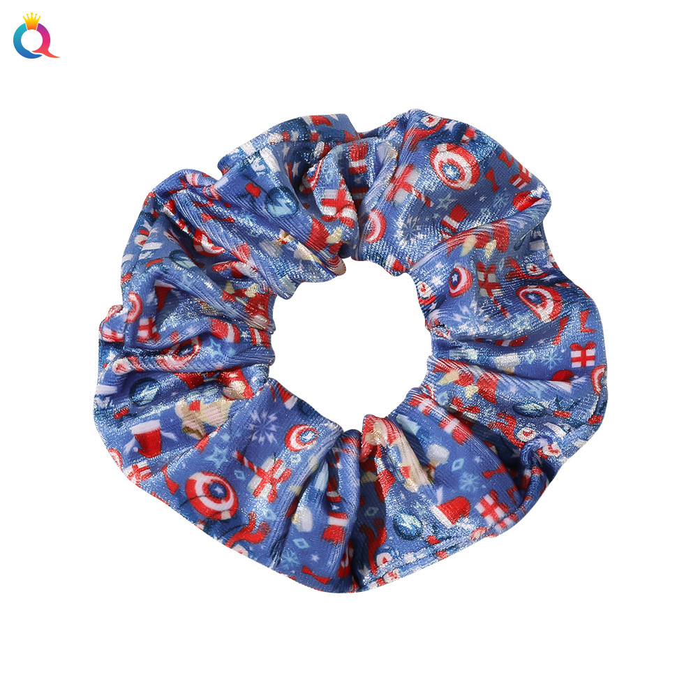 Qiyue Christmas Large Intestine Hair Ring Fantasy Christmas Velvet Large Intestine Hair Ring Women's Hair Ring Special Zone, supports sample making Item Picture