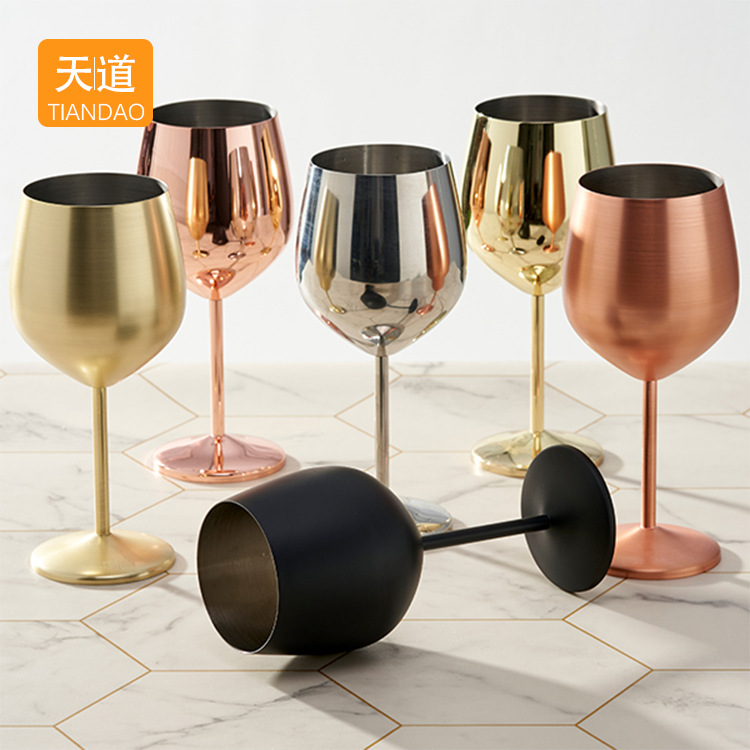 304 stainless steel wine glass, tall wine glass, creative thickened bar mojito cocktail glass, juice glass Specification drawing