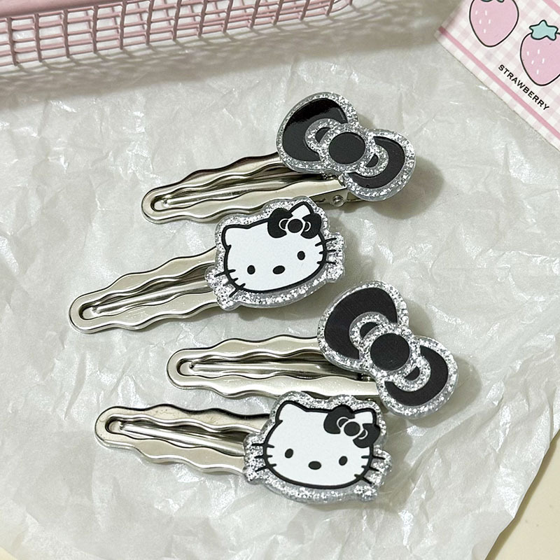 Sweet and cool girl hairpin, high-end and exquisite, high appearance level, ins student clip, side clip, duckbill clip, hairpin headwear full figure