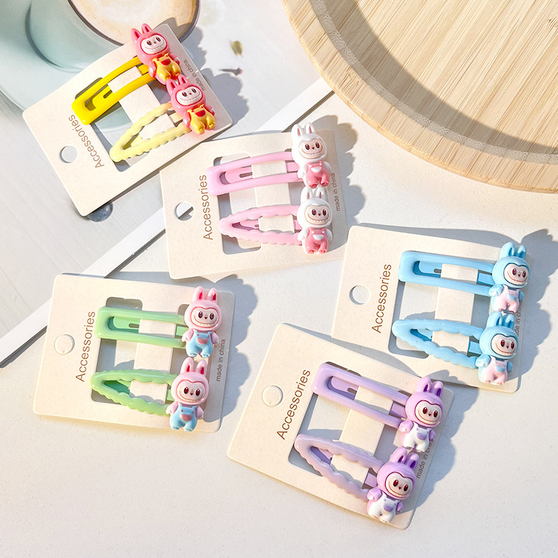 Cute cartoon hair clips for children, one-yuan popular hair clip batch, set up a stall to sell summer girls' hair accessories and headwear clips Specification drawing
