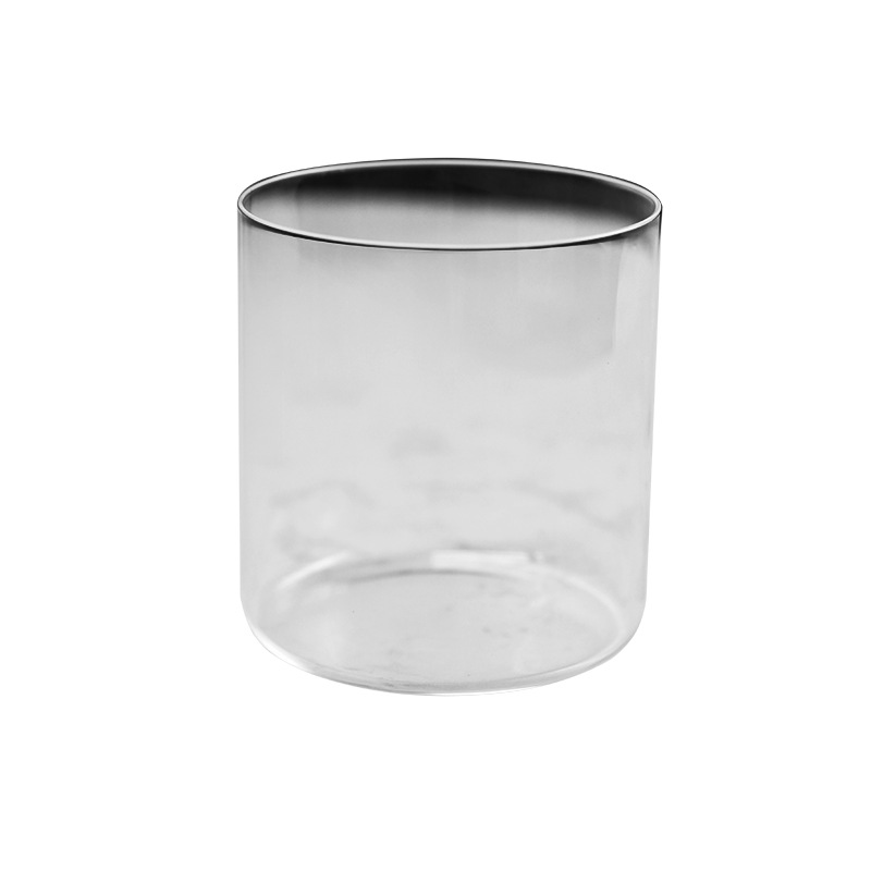 INS household ultra-thin high-end glass cup, straight cylinder Colin cup, simple straight glass cup, high-temperature resistant new style wholesale Item Picture