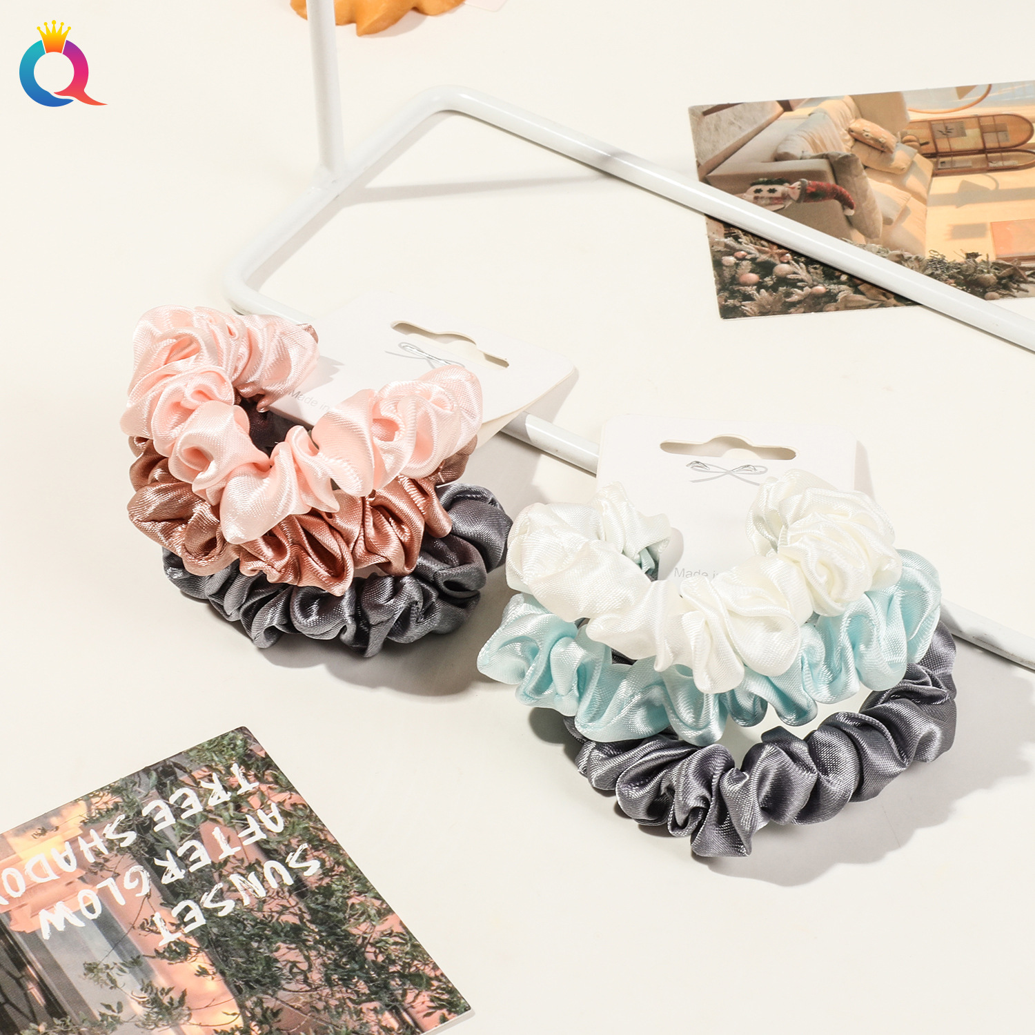 The Qiyue simple and elegant high-elasticity leather band, forest-style hair tie, ponytail hair tie, won't damage hair or leave marks, protecting hair Application Scenario