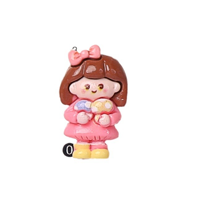 Smooth mushroom picking, little girl resin jewelry, small accessories, diy phone case, headwear, hair clip, fridge magnet, material matching Item Picture