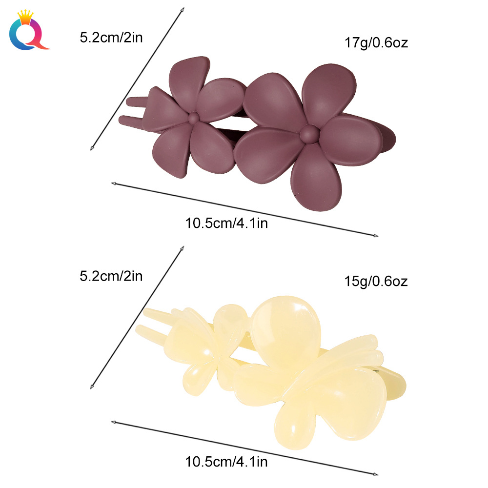 Wholesale of Qiyue flower duckbill hair clips, sweet back of the head headwear, high-end female butterfly hair clips and hair accessories Application Scenario