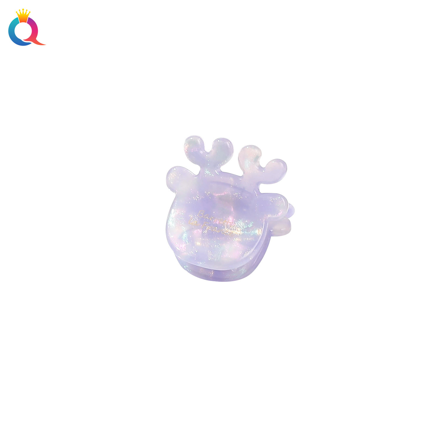 Wholesale of Qiyue's new acetate hair clips, featuring a high-end and fashionable style, elk updo, bangs, side clips, and small grab clips Item Picture