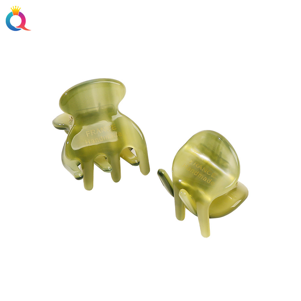 Qiyue Cross-border acetic Acid hair clips, Gold Label small scratch clips, sweet and elegant bangs, hair clips, shark clips, hair accessories wholesale Item Picture