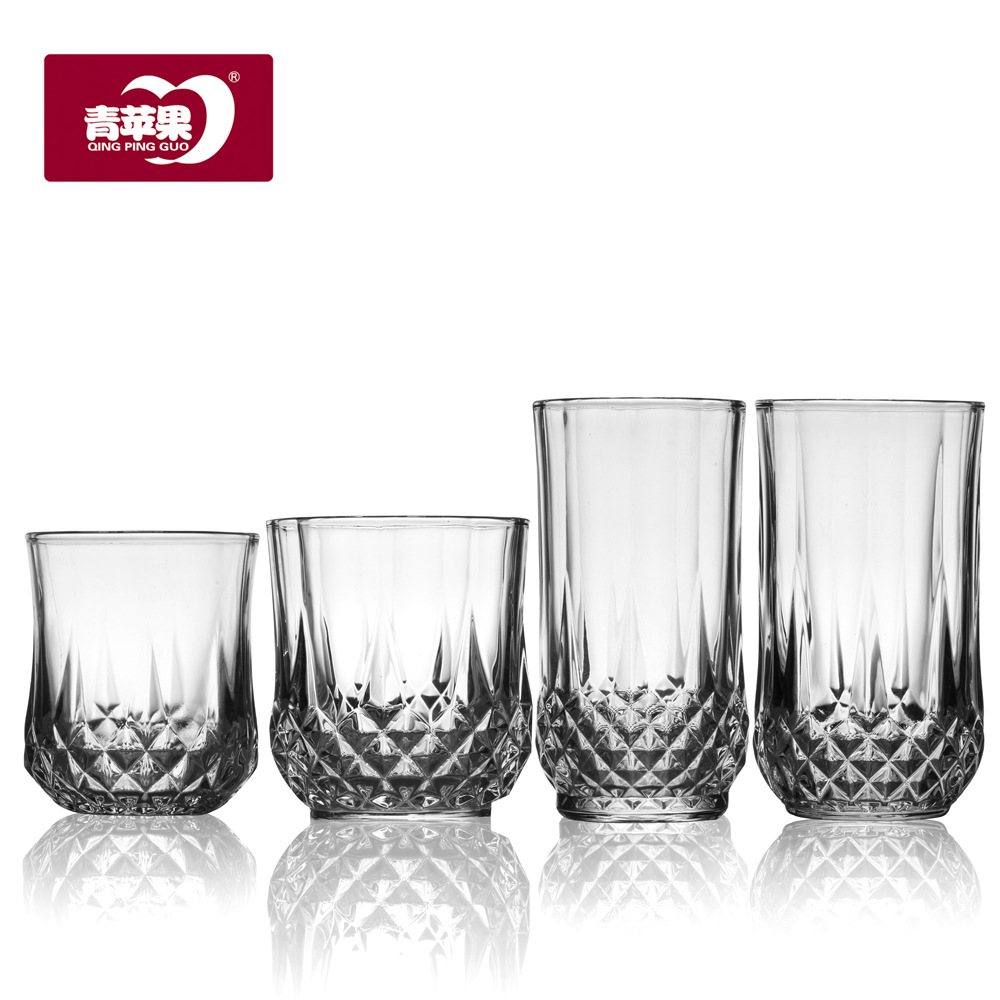European-style crystal diamond glass cups, whisky glasses, foreign wine glasses, beer glasses, household mouthwash cups, for bars and KTVS full figure