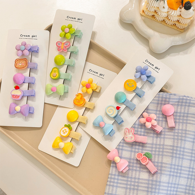 Baby girl hair clips, dopamine cute baby clips, infant and toddler small hair clips, children's hair clips, girls' hair clips full figure