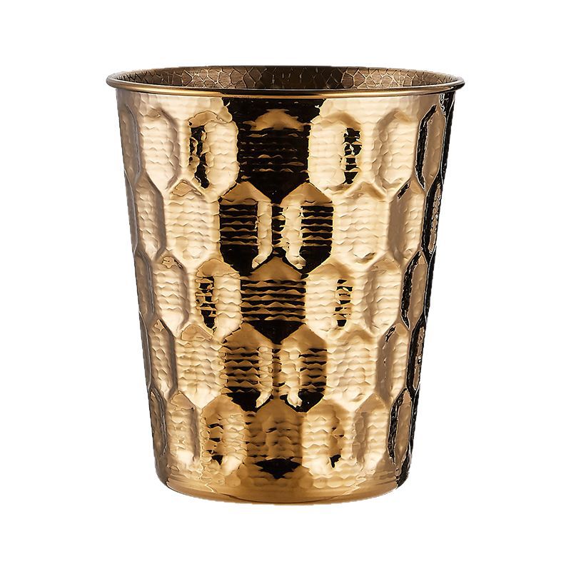 Stainless steel tree-grain ice bucket, golden champagne bucket, beer, red wine, beverage ice bucket, ice wine maker, bar ice wine bucket Item Picture