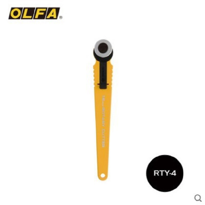 Japanese OLFA ultra-small rotary fabric cutting (splicing) knife, rotary knife RTY-4, circular blade 18mm/RB18-2 Item Picture