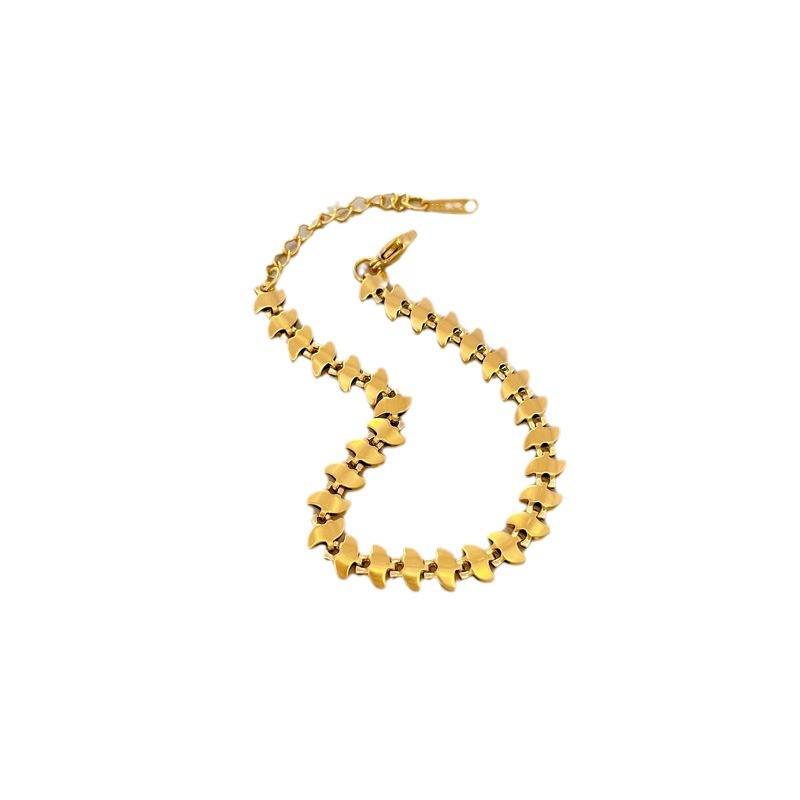 【 All-titanium Steel 】 Dongdaemun's unique darts, cold style, quality chain bracelet, female Internet celebrity, retro best friend Item Picture