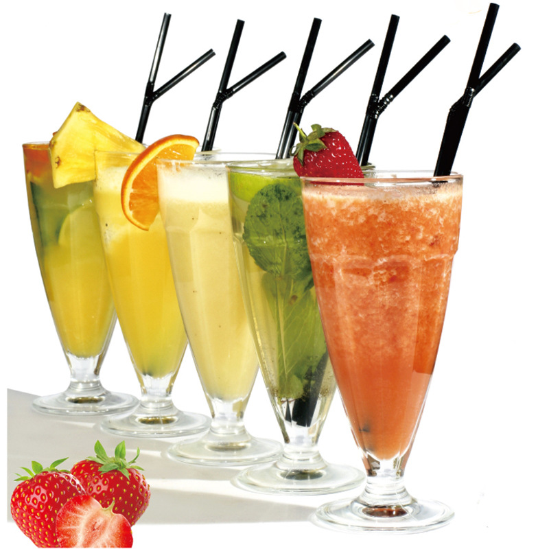 Special offer on glass ice cream cups, transparent salad cups, fashionable dessert smoothie cups and milk tea cups full figure