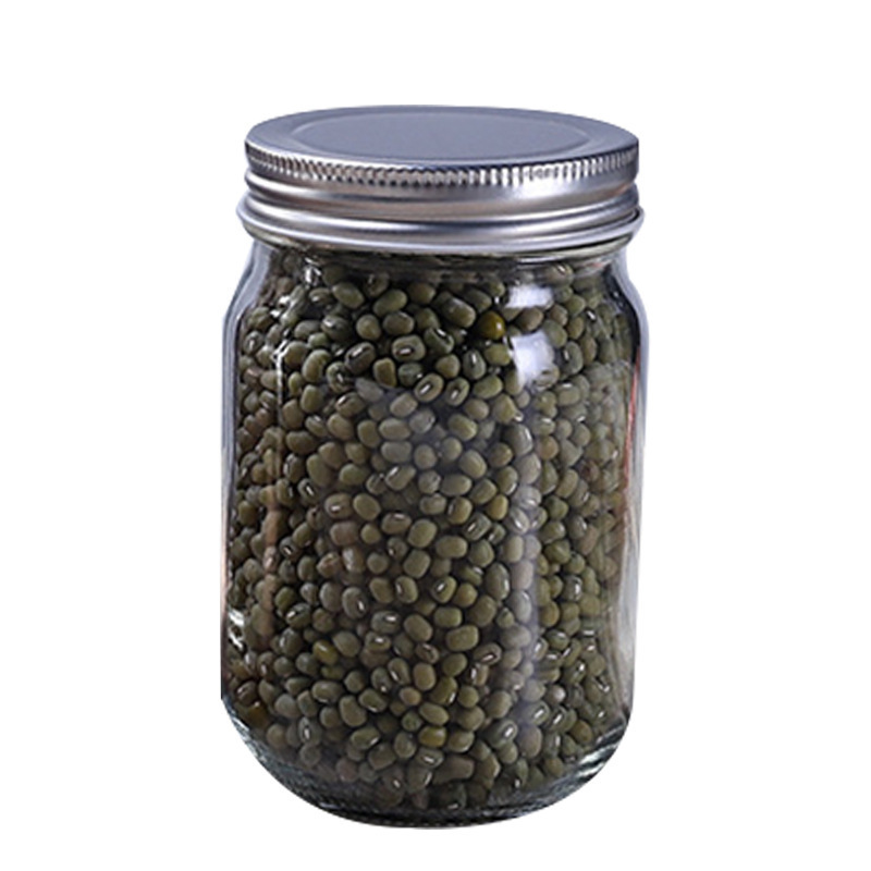 Round-bottomed glass bottles, sealed jars with LIDS, jars for chili sauce, lemon paste, honey jam, 750ml, 500ml Item Picture