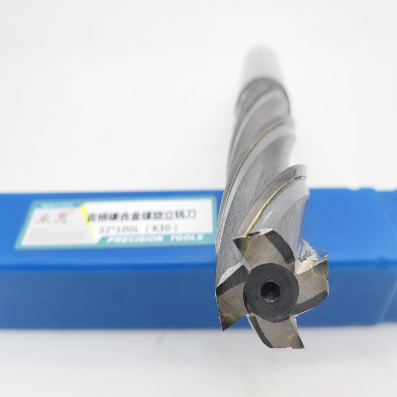 Manufacturer of alloy insert straight shank helical end mills, 4-edge tungsten steel welded long-edge milling cutters 50-80-100-150-200 Application Scenario