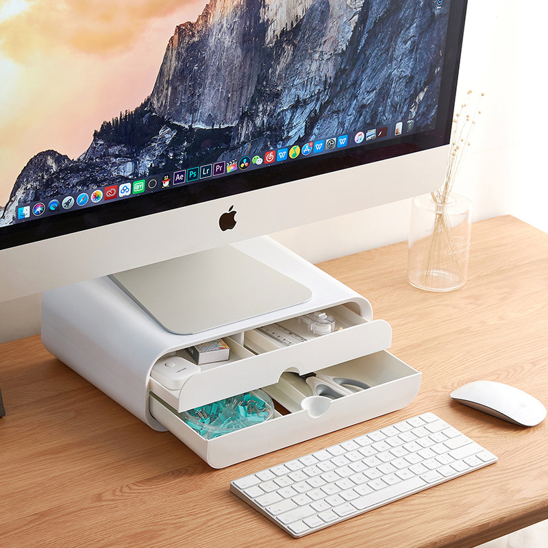 Monitor height stand, desktop storage and storage, high screen base, neck guard stand, suitable for office desktop computers details Picture