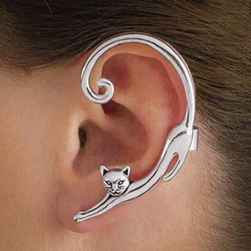 Cute cartoon animal 3D cat stud earrings and ear hangers in European and American style, wish Amazon cross-border bestsellers wholesale full figure