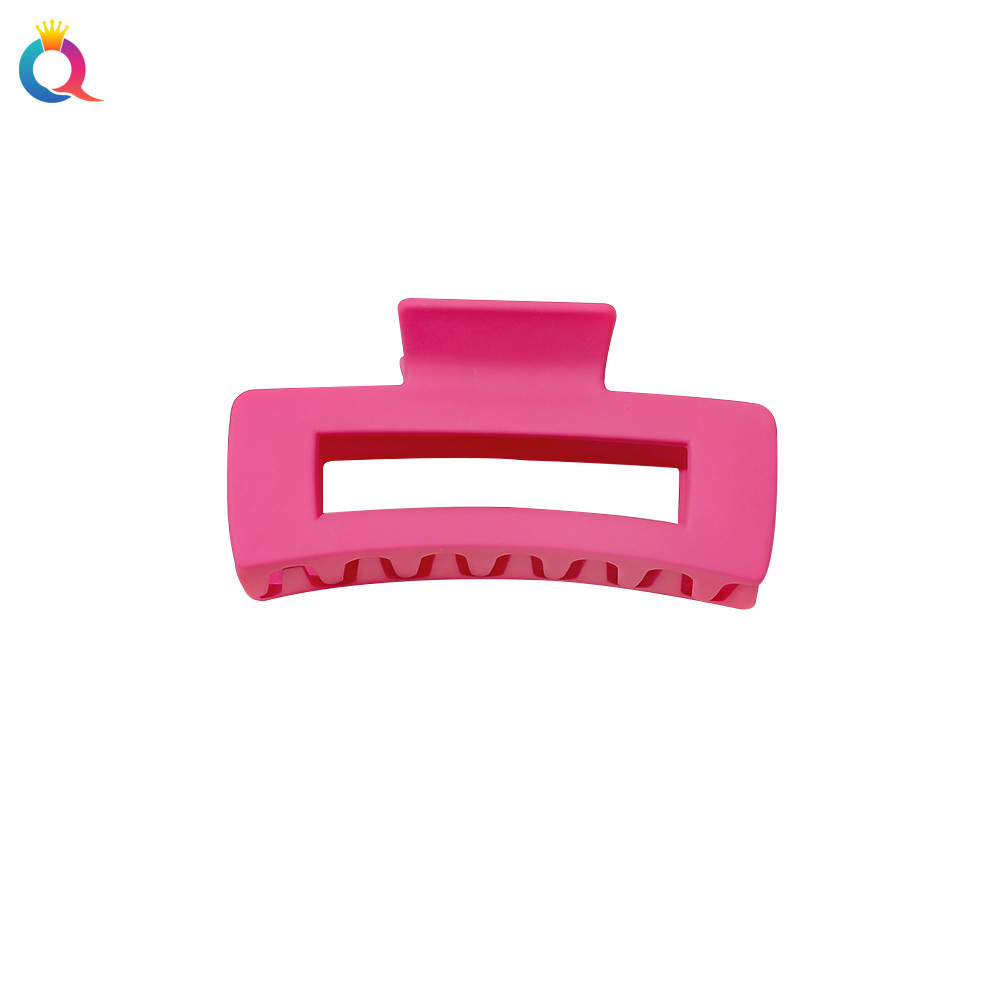Wholesale of Qiyue large hair clips, shark clips, Korean rose red series hair clips, curls, matte hair clips, hair clips and hair accessories Item Picture