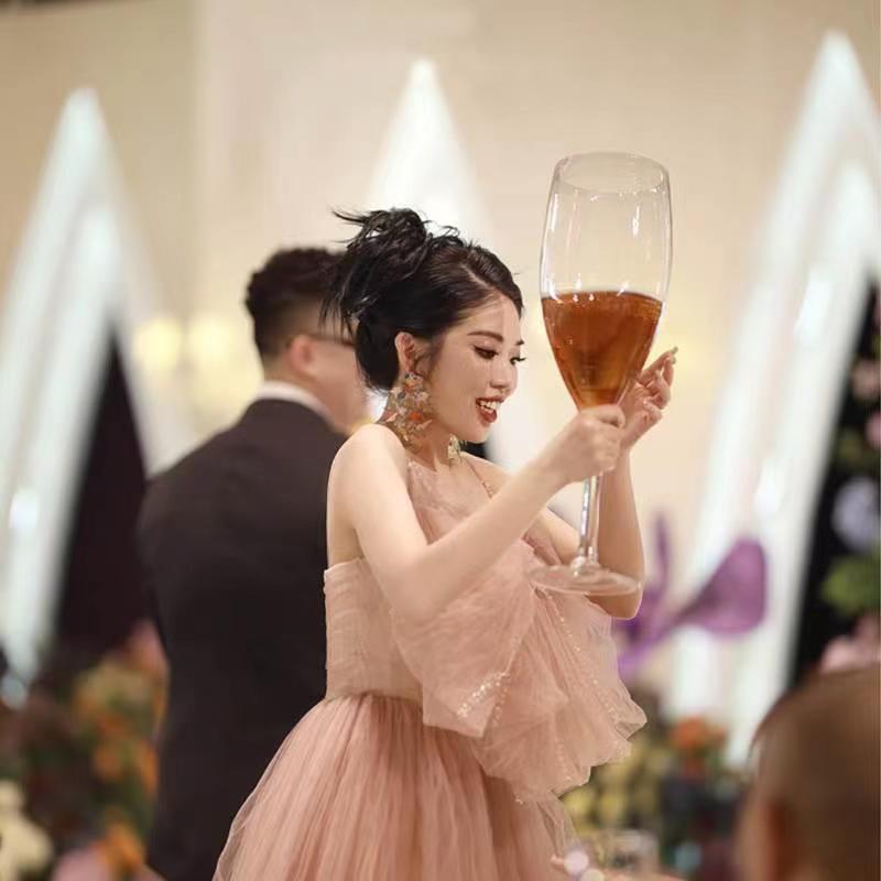Extra-large toasting cups, extra-large Overlord cups, hero cups, internet-famous large-capacity huge household glass water cups and wine glasses full figure