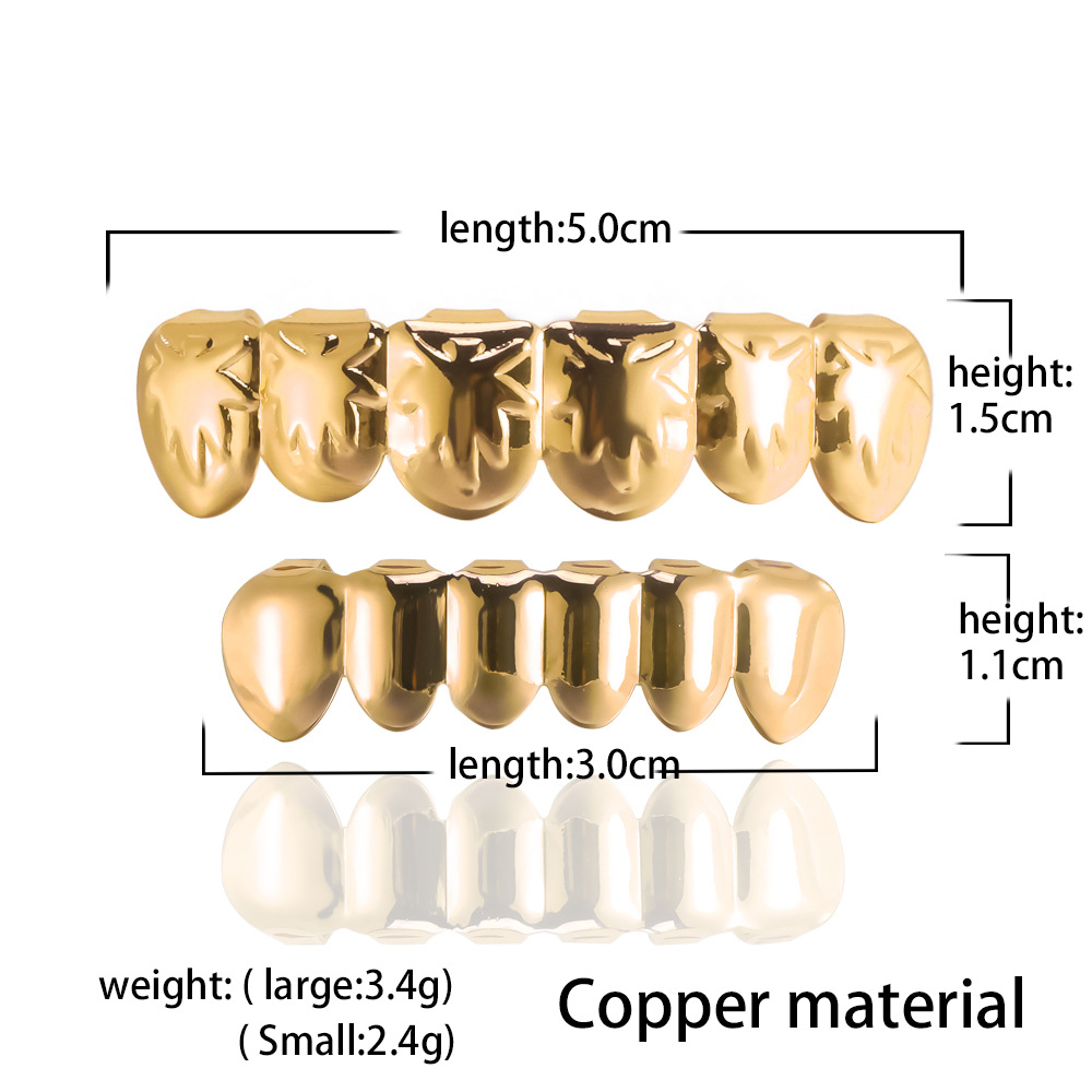 The manufacturer supplies fashionable and simple large maple leaf hip-hop teeth accessories, trendsetters on the streets, European and American nightclubs, and Halloween props full figure