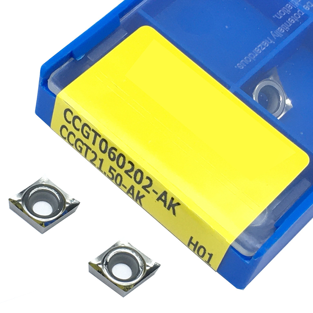 Cross-border CNC inserts CCGT060202/04/08-AK H01 are used for processing hard alloy aluminum full figure