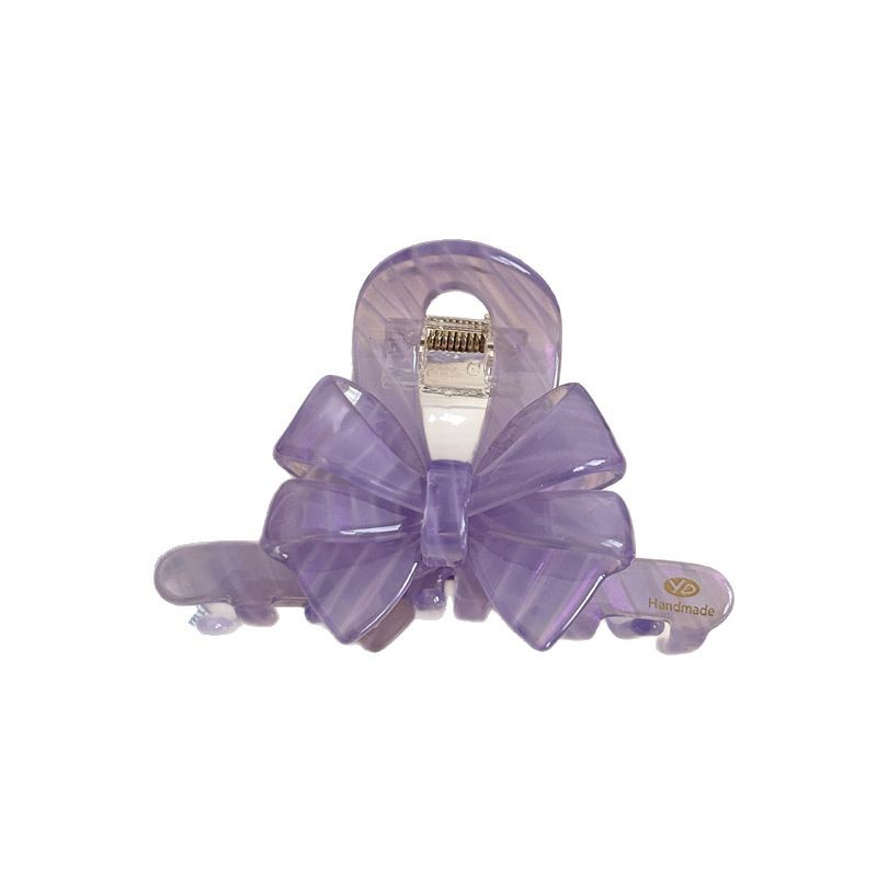 YD High-end Accessories: New French three-dimensional three-layer bow acetate shark clip, sweet and cute Korean version hair clip Item Picture