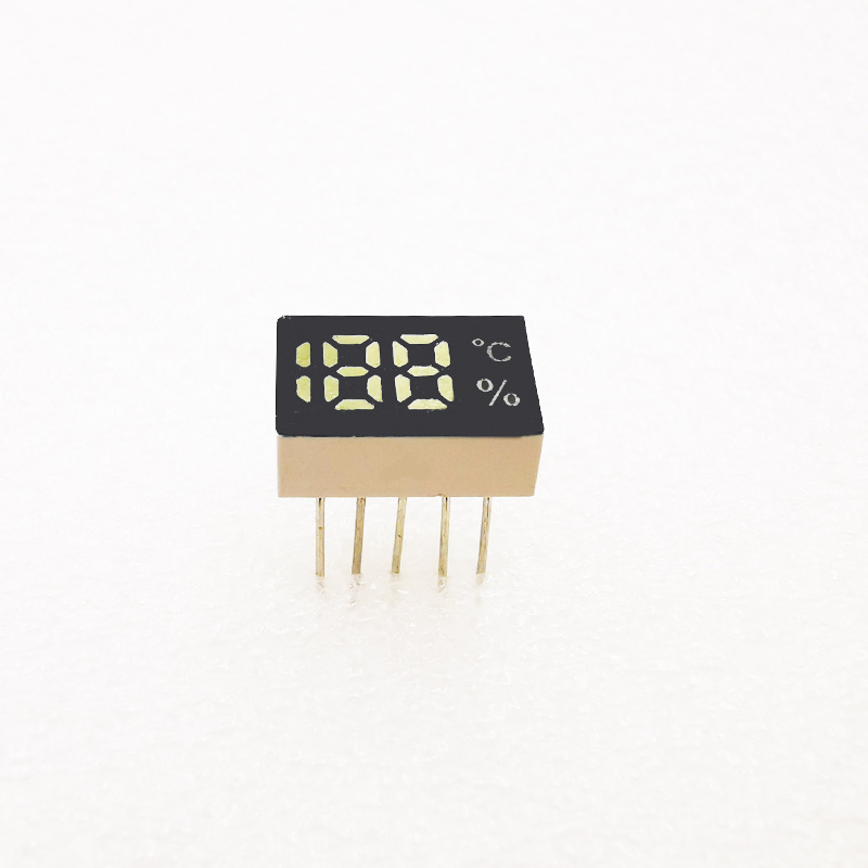 Percentage sign, degree Celsius, 188 digital tube, two-position half-white light, 1208W, single-row 5-pin fast charging display module Item Picture
