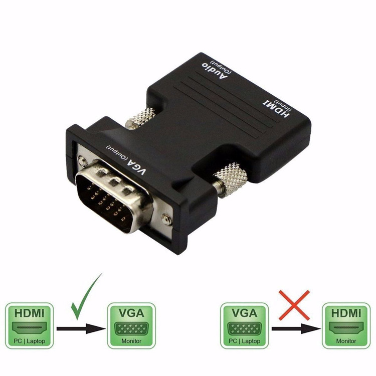 Amazon HDMI female to VGA adapter converter with audio projection, high-definition computer hdmi to vga Specification drawing