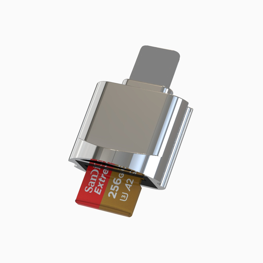 Compatible with Apple iphone card reader, OTG card reader, Micro SD/TF memory card, and card storage converter Item Picture
