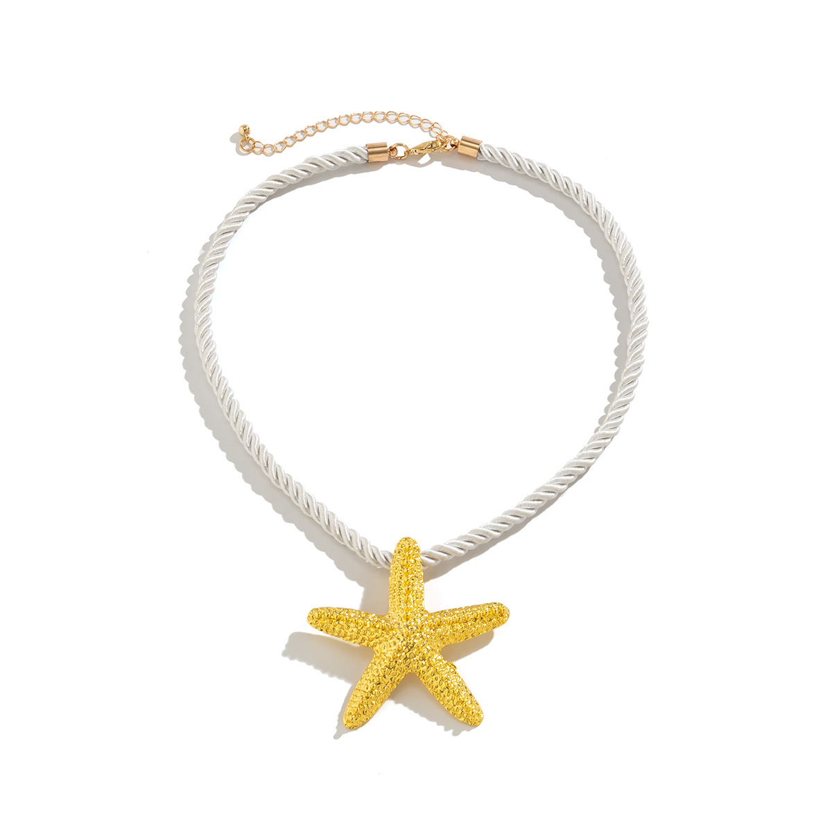 European and American cross-border jewelry, beach and ocean style, exaggerated star necklaces, vacation beach starfish pendant necklaces Item Picture
