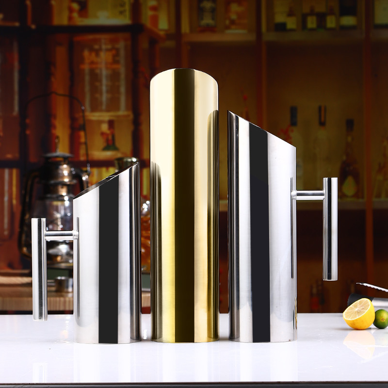 Stainless steel curling pot, stainless steel fruit curling pot, water curling pot, straight curling pot, bar ice cube, cold water bottle, cold water bottle details Picture