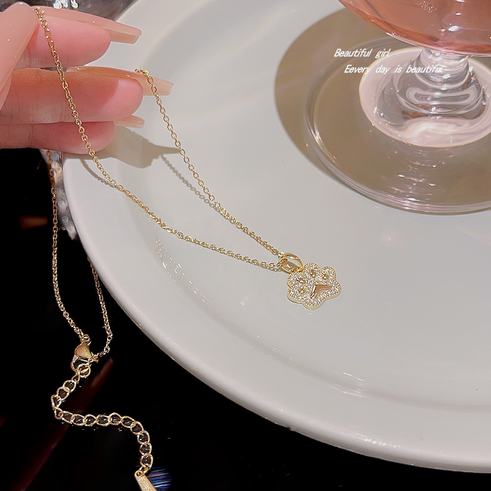 Exquisite sparkling diamond sole necklace, a versatile, niche, fashionable and simple necklace for women, in an ins style, versatile and high-end collarbone chain Application Scenario
