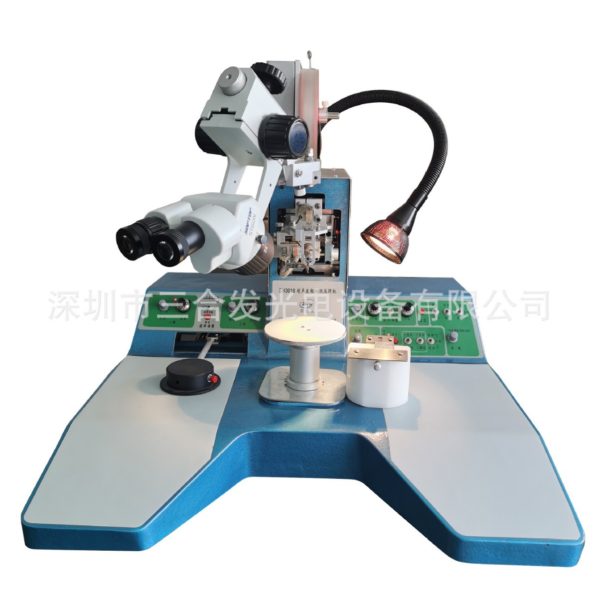 Model SH3018 Ultrasonic thick aluminum wire spot welding machine, IGBT manual wire welding machine, lead wire bonding machine Item Picture