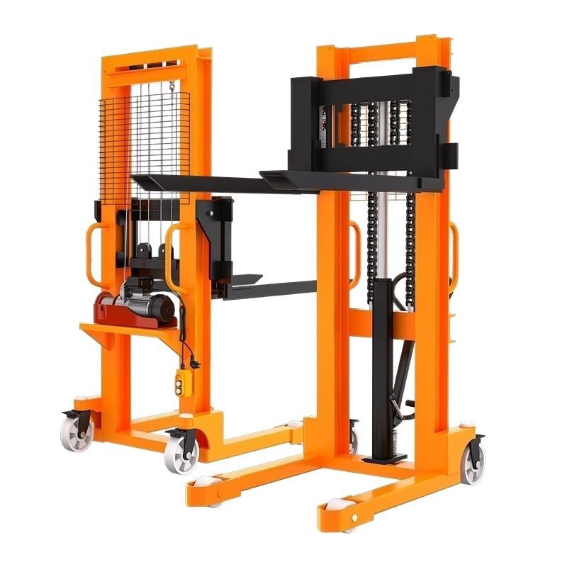 Lift and transporter, forklift, manual hydraulic electric lift, elevated vehicle, loading and unloading, electric Application Scenario