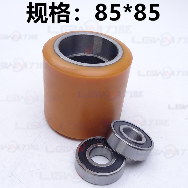 A comprehensive collection of Linuo Li Heli pallet handling balance auxiliary wheel accessories for electric forklift rubber wheel load-bearing shafts undefined