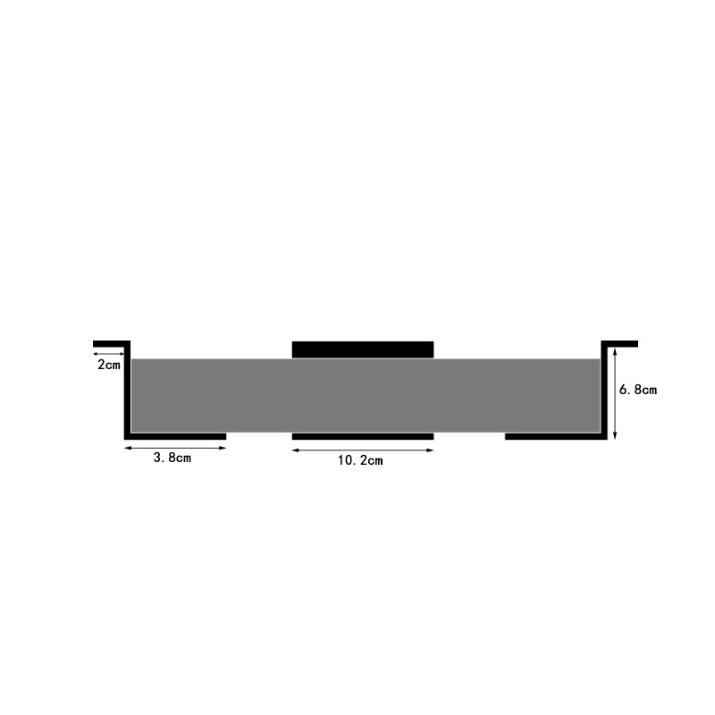 Cross-border exclusive notebook storage stand, notebook metal tray stand under the desk, invisible storage, direct supply from the manufacturer Item Picture