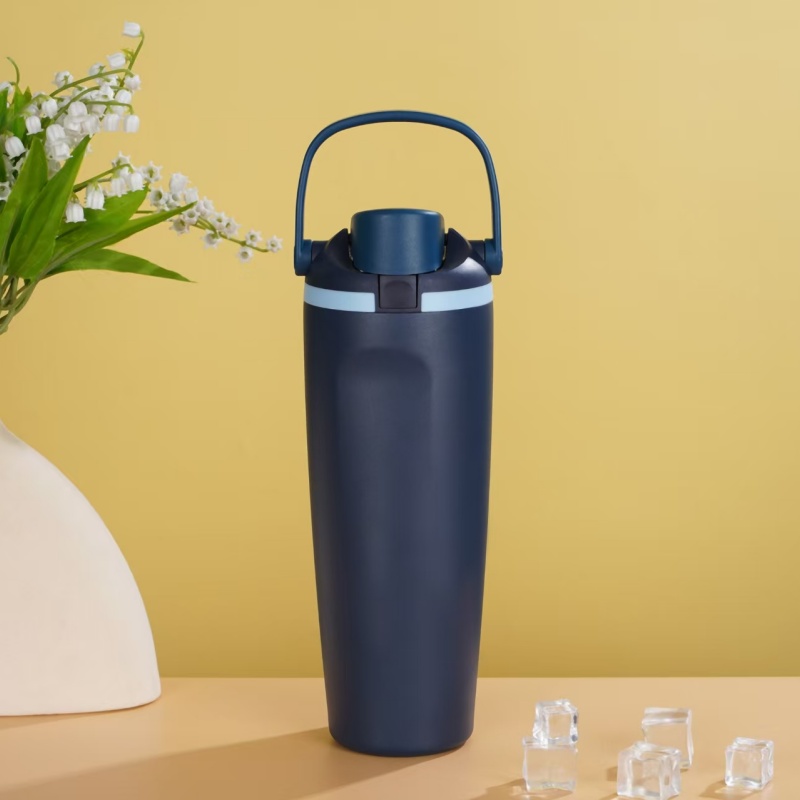 New portable car cup 30oz stainless steel insulated water bottle 304 vacuum double-layer portable double drink bountiful car pic 11