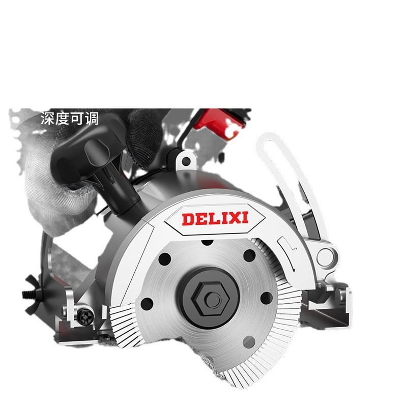 Delixi marble machine, multi-functional high-power portable electric saw, woodworking, tile and stone cutting and grooving, small household Item Picture