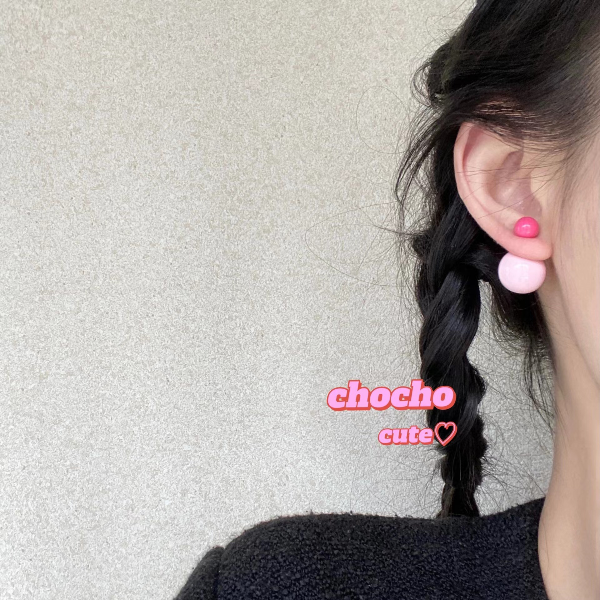Color-blocking candies ~ Two pairs of colorful bean earrings, a new bestseller for women in 2025, simple and elegant, versatile earrings details Picture